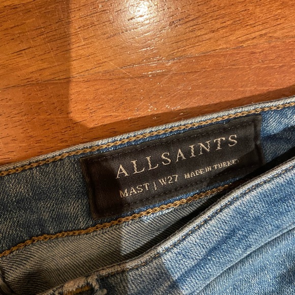 Good condition AllSaints distressed jeans - Picture 3 of 3